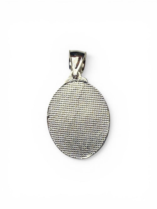 925 Silver Oval St. Benedict Pendant